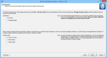 KDE for Windows Installer screenshot 3