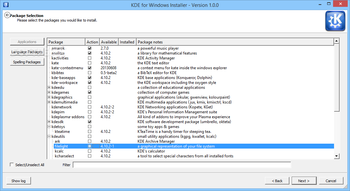 KDE for Windows Installer screenshot 6