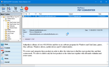 KdeTools PST Converter screenshot