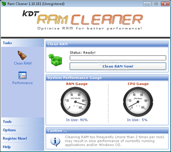 KDT Soft. RAM Cleaner screenshot