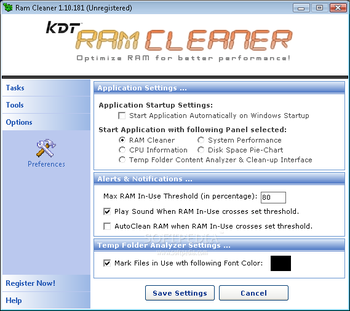 KDT Soft. RAM Cleaner screenshot 4