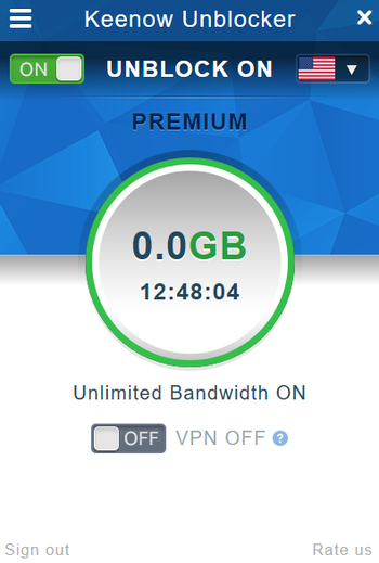 Keenow Unblocker screenshot