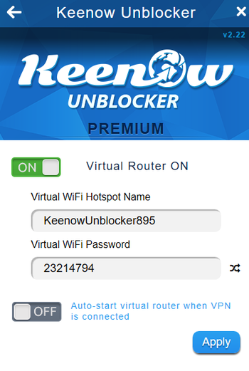 Keenow Unblocker screenshot 2