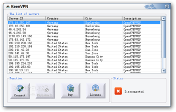 KeenVPN screenshot