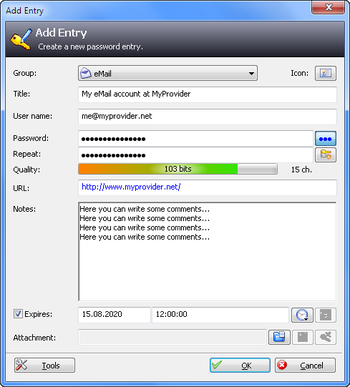 KeePass screenshot 4