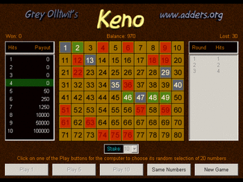 Keno screenshot