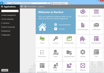 Kentico screenshot 2