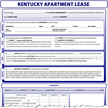 Kentucky Apartment Lease screenshot