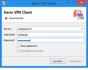 Kerio VPN Client screenshot