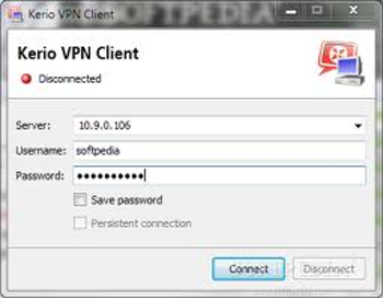 Kerio VPN Client  screenshot