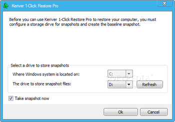 Keriver 1-Click Restore Pro screenshot 3