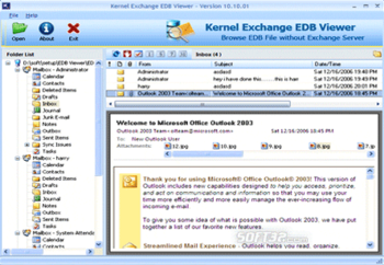 Kernel Exchange EDB Viewer screenshot 2