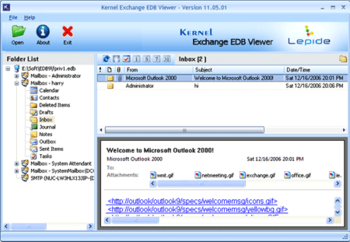 Kernel Exchange EDB Viewer screenshot 3