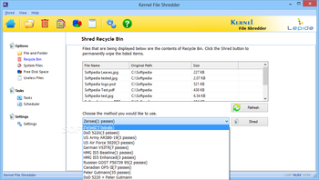 Kernel File Shredder screenshot 2