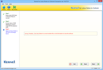 Kernel for Lotus Notes to Outlook screenshot 4