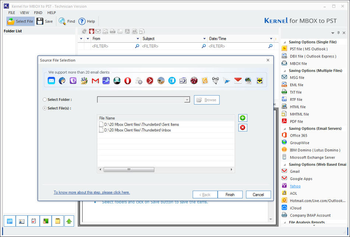 Kernel for MBOX to PST screenshot