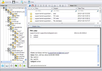 Kernel for OLM to PST screenshot 5