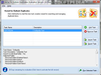 Kernel for Outlook Duplicates screenshot