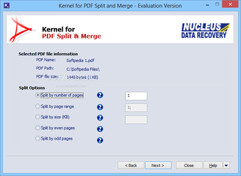 Kernel for PDF Split and Merge screenshot 2