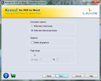 Kernel for PDF to Word screenshot 2