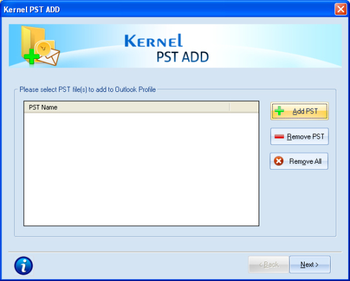 Kernel for PST Add screenshot