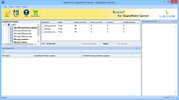 Kernel for SharePoint Server screenshot