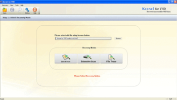 Kernel for VHD Recovery screenshot