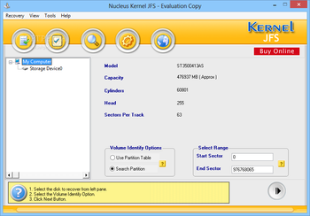 Kernel JFS screenshot