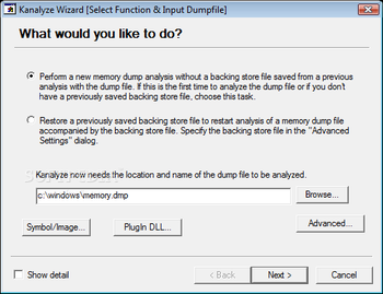 Kernel Memory Space Analyzer screenshot