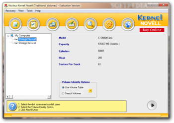 Kernel Novell screenshot