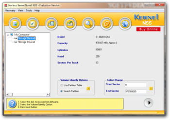 Kernel Novell NSS screenshot