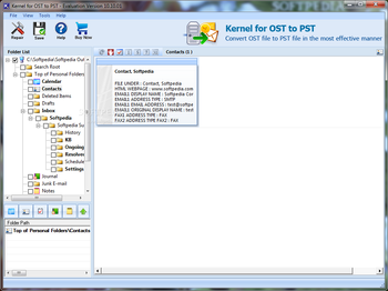 Kernel OST to PST (formerly Convert OST) screenshot 2