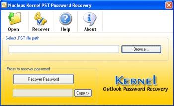 Kernel Outlook Password Recovery screenshot