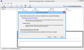 Kernel Recovery for Exchange Server screenshot 2