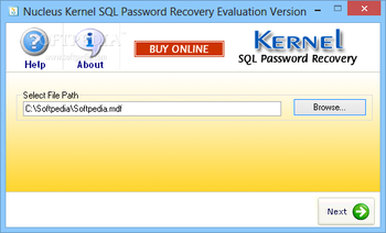 Kernel SQL Password Recovery screenshot