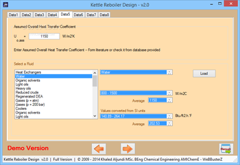 Kettle Reboiler Design screenshot 7