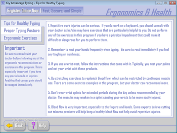 Key Advantage Typing Tutor screenshot 4