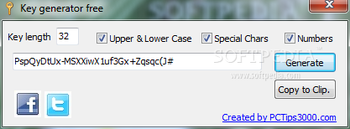 Key generator screenshot