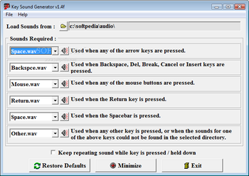 Key Sound Generator screenshot