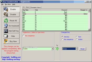 Key Transformation screenshot 2