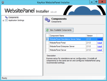 Key4ce Websitepanel Installer screenshot