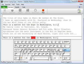 KeyBlaze Typing Tutor Free screenshot 4