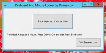 Keyboard And Mouse Locker screenshot