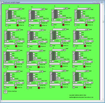 Keyboard Sample Trigger screenshot