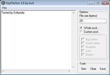 KeyFileGen screenshot