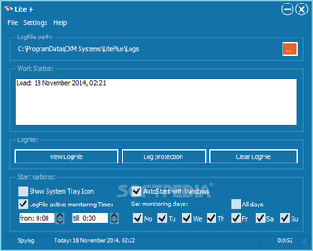 Keylogger Lite screenshot