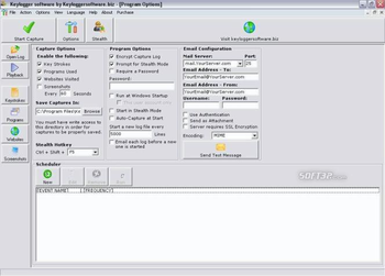 Keylogger Software screenshot