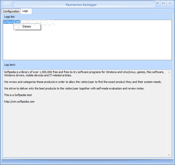 Keymemory Keylogger screenshot 3