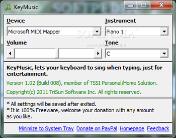 KeyMusic screenshot