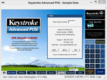 Keystroke Advanced POS screenshot